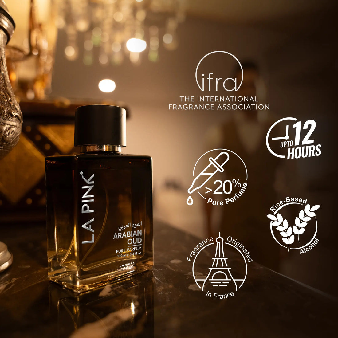 Arabian Oud French Luxury Pure Perfume for Men