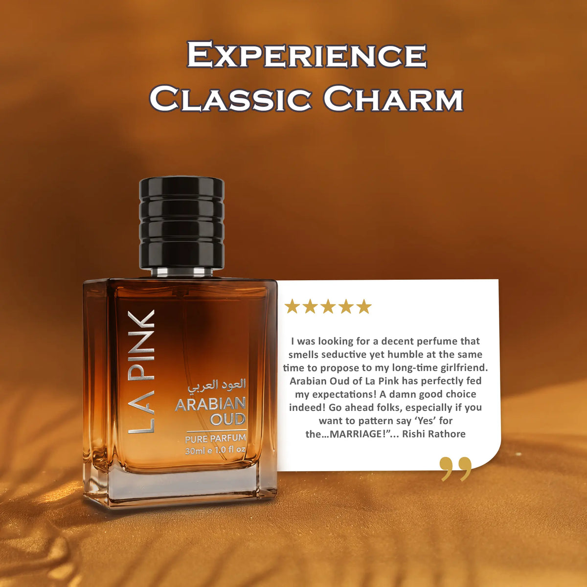Arabian Oud French Luxury Pure Perfume for Men - 30ml