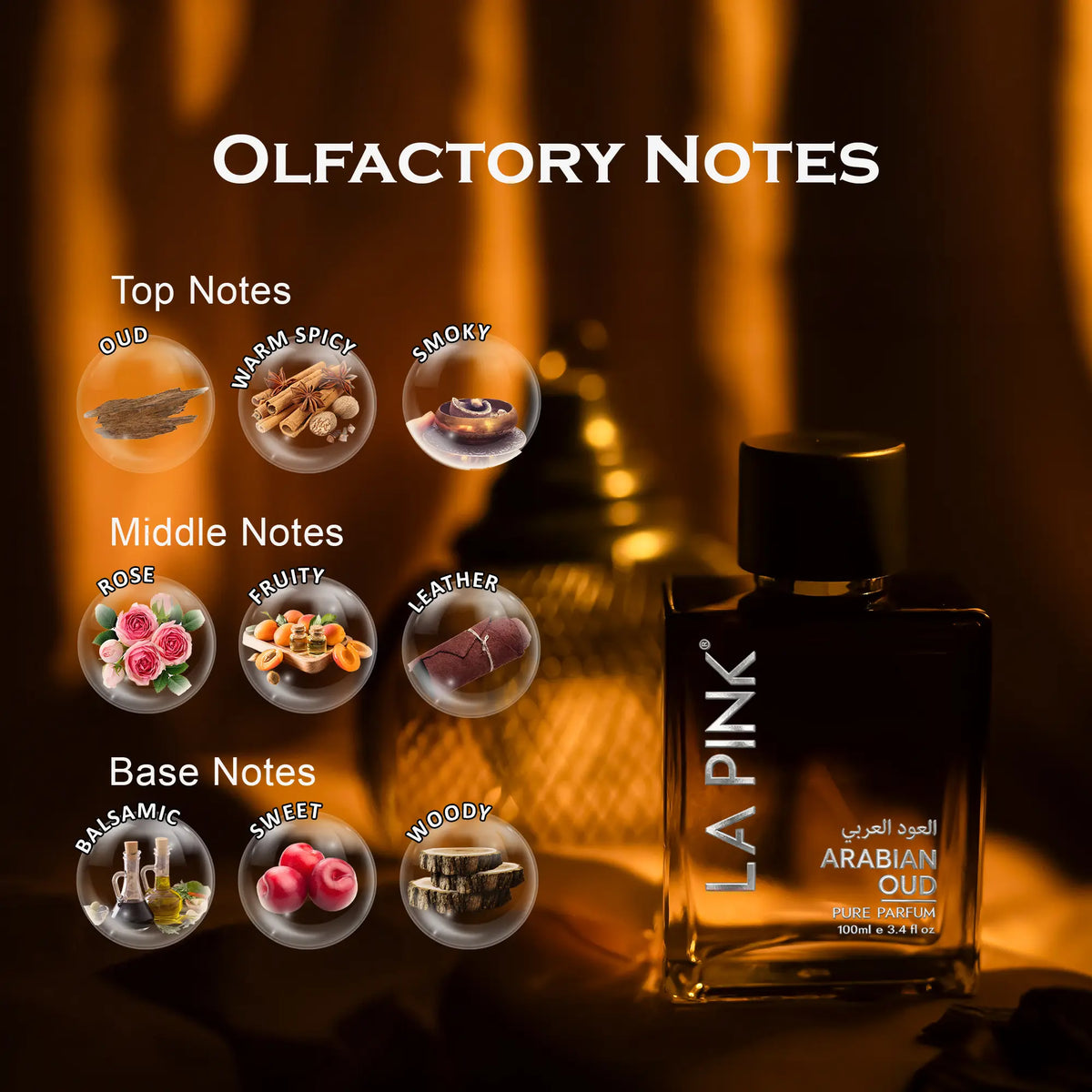 Arabian Oud French Luxury Pure Perfume for Men