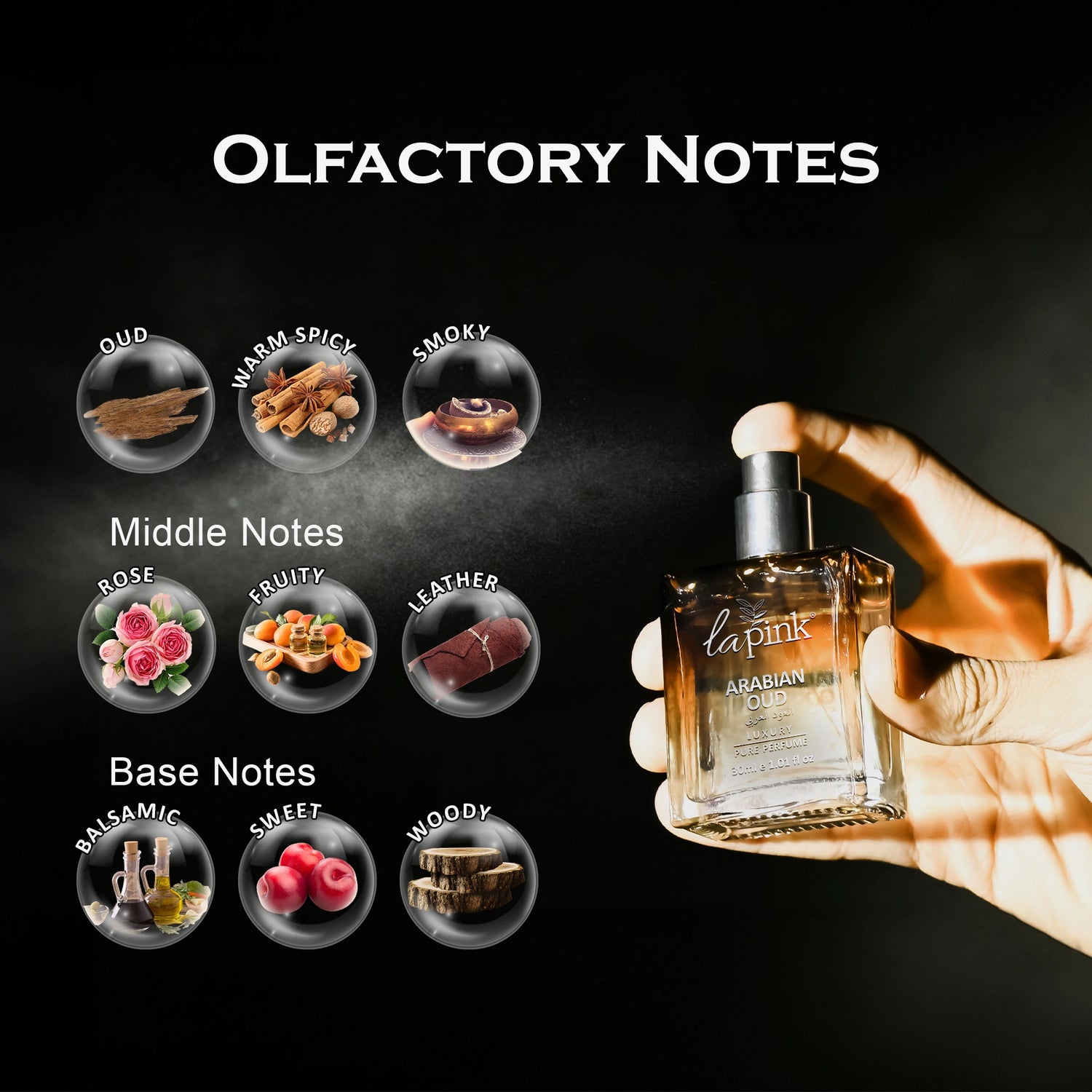 Arabian Oud French Luxury Pure Perfume for Men - 30ml