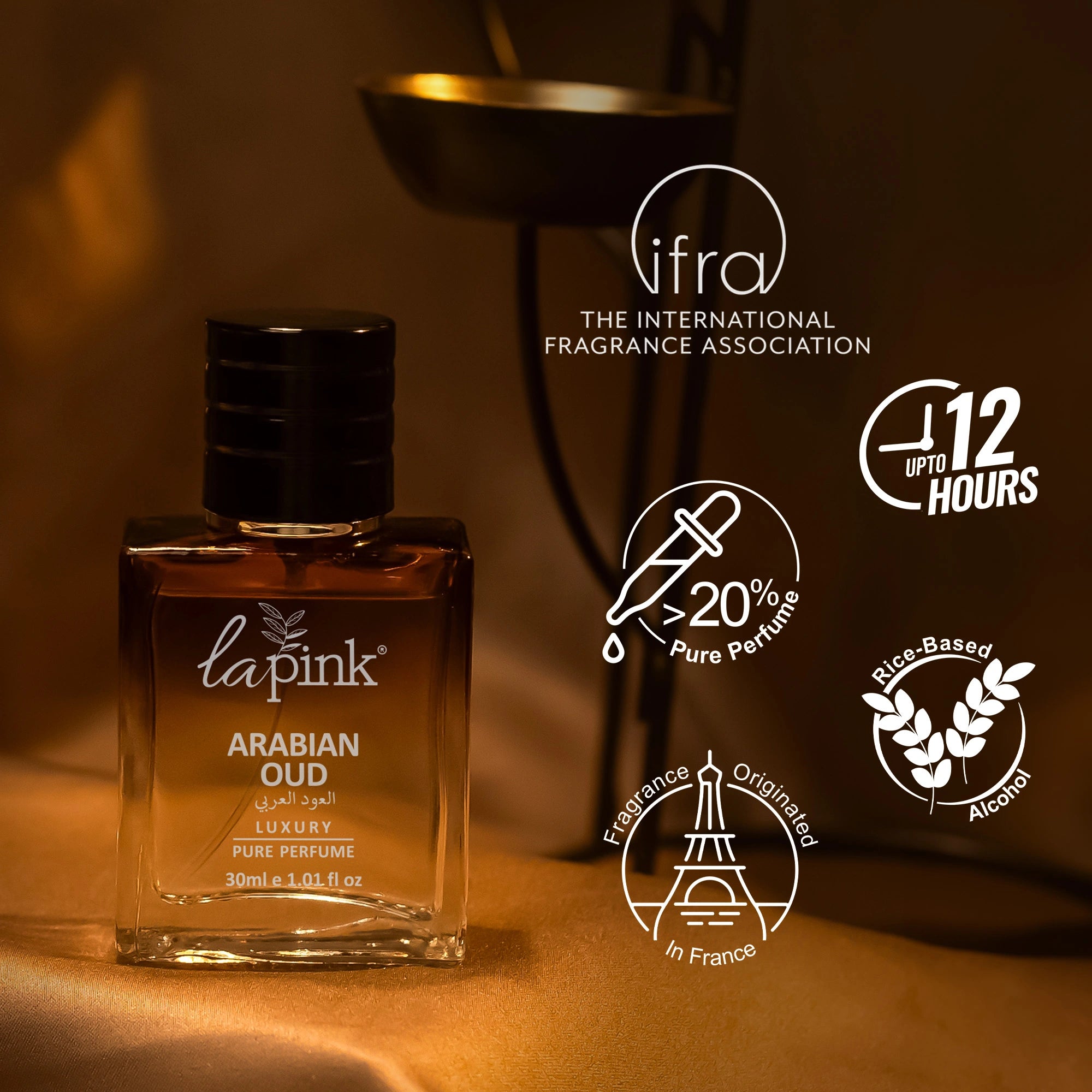 Arabian Oud French Luxury Pure Perfume for Men - 30ml