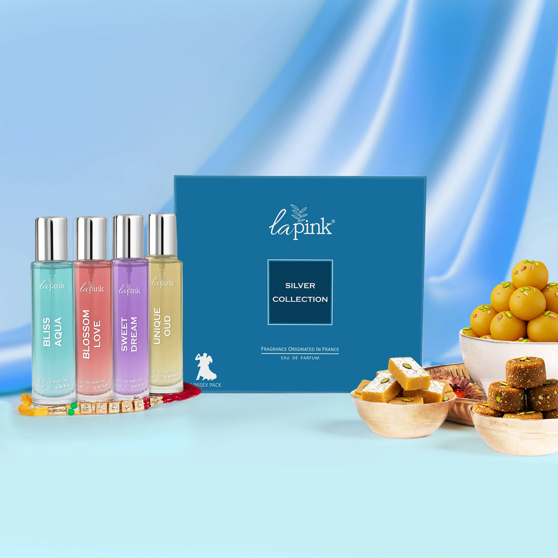La Pink Silver Collection Unisex EDP Perfume Gift Set