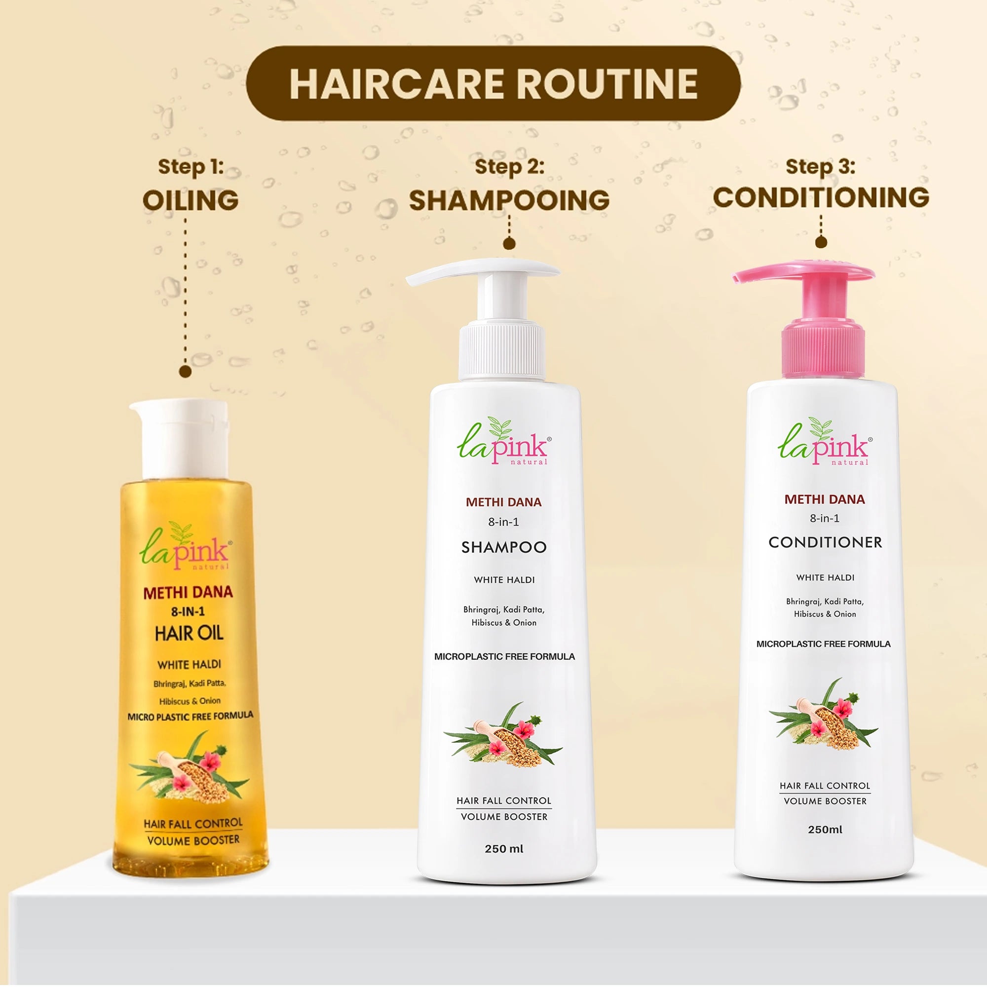 Control Hairfall &amp; Boost Volume with Methi Dana 8-in-1 Shampoo
