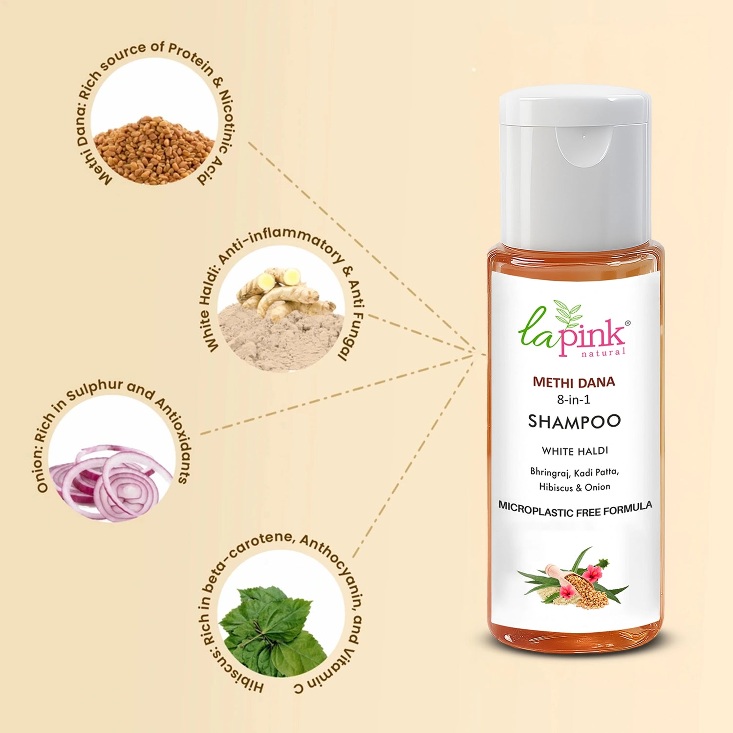 Methi Dana 8-in-1 Shampoo for Hair Fall Control