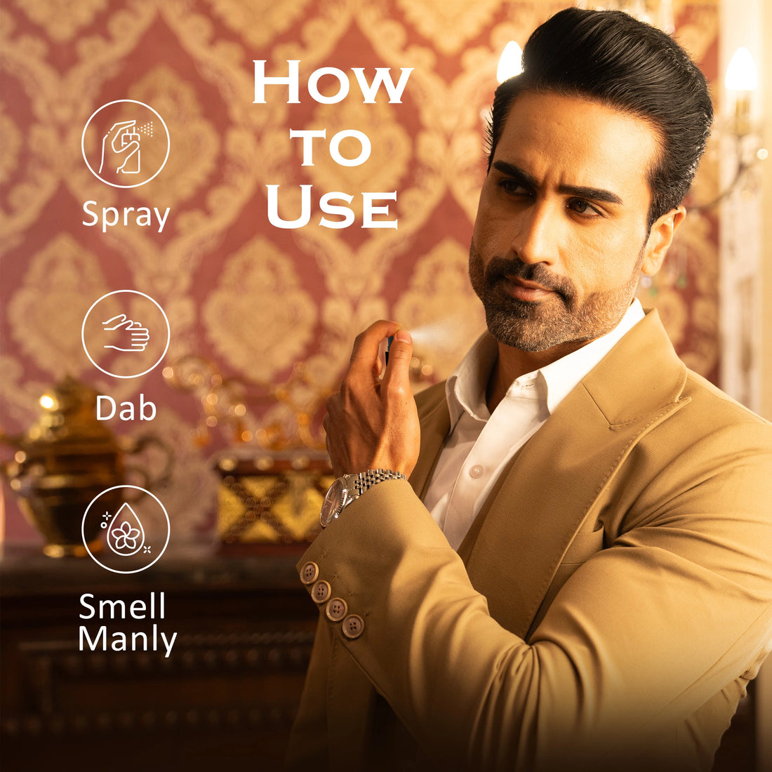 Arabian Oud French Luxury Pure Perfume for Men - 8ml