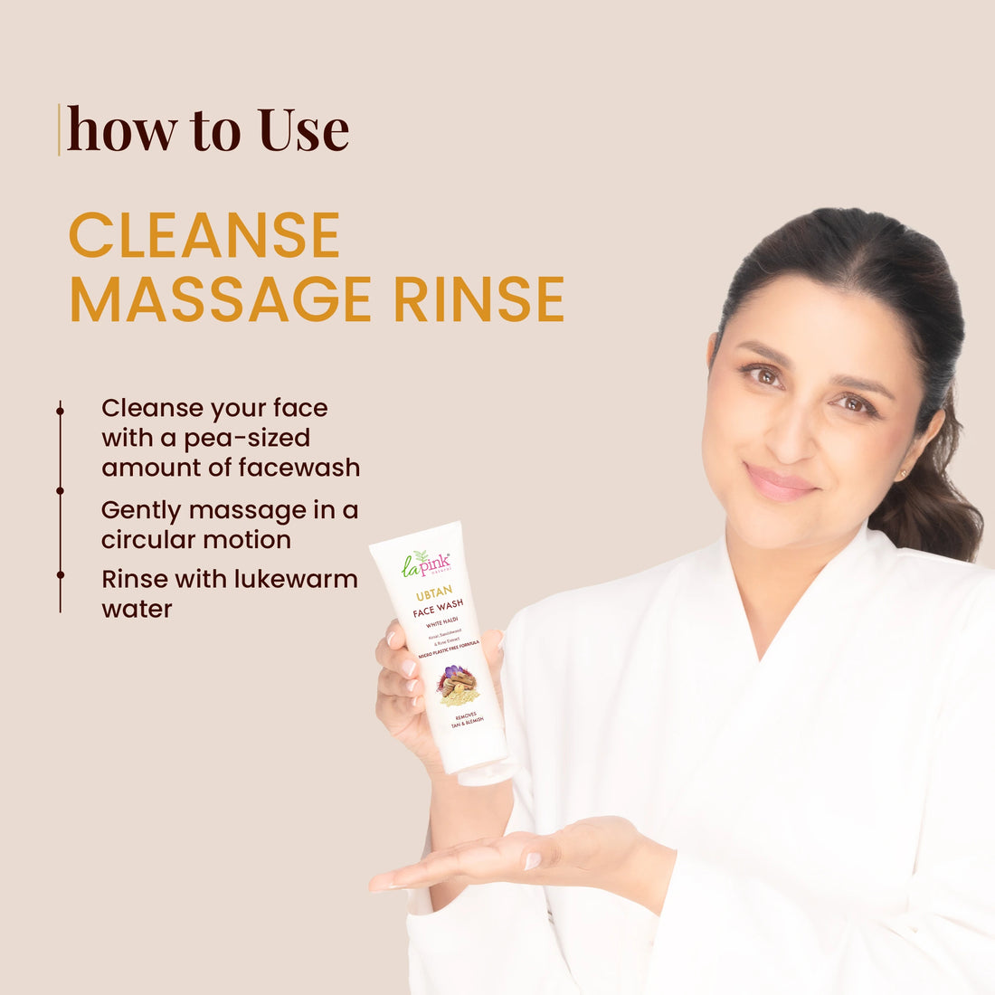 Ubtan Soap Free Face Wash for Tan Removal