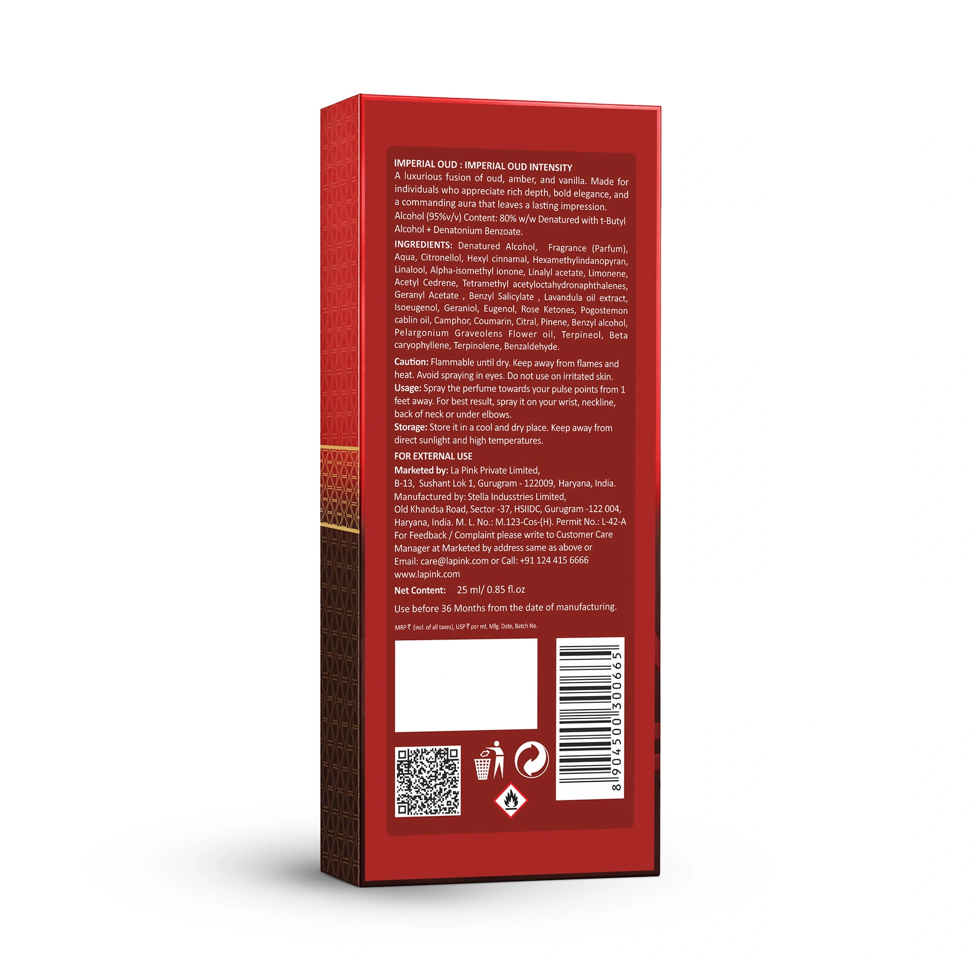 Imperial OUD Unisex Long Lasting Eue De Perfume Perfume 25ml
