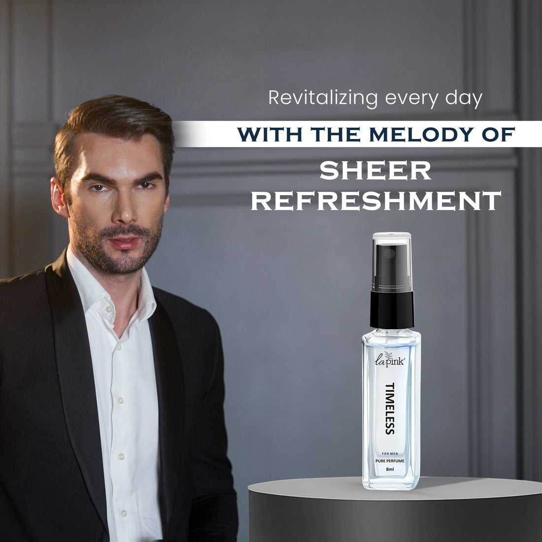 Timeless French Luxury Pure Perfume for Men - 8ml