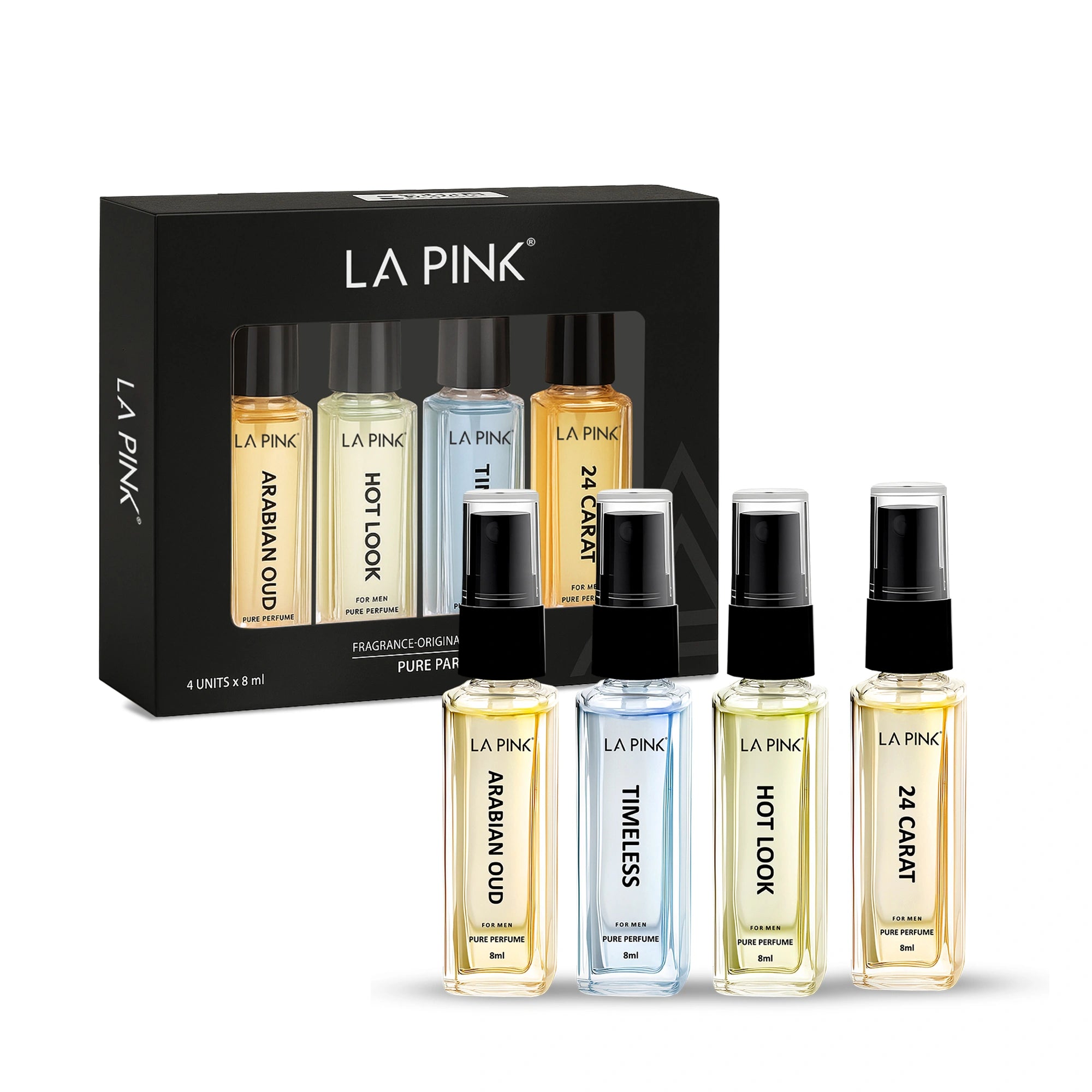 La Pink Perfume Men Gift Pack 8 ml (4Pcs)