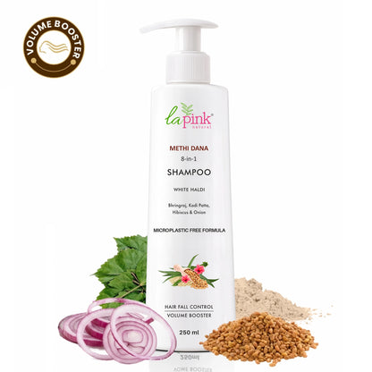 Control Hairfall &amp; Boost Volume with Methi Dana 8-in-1 Shampoo