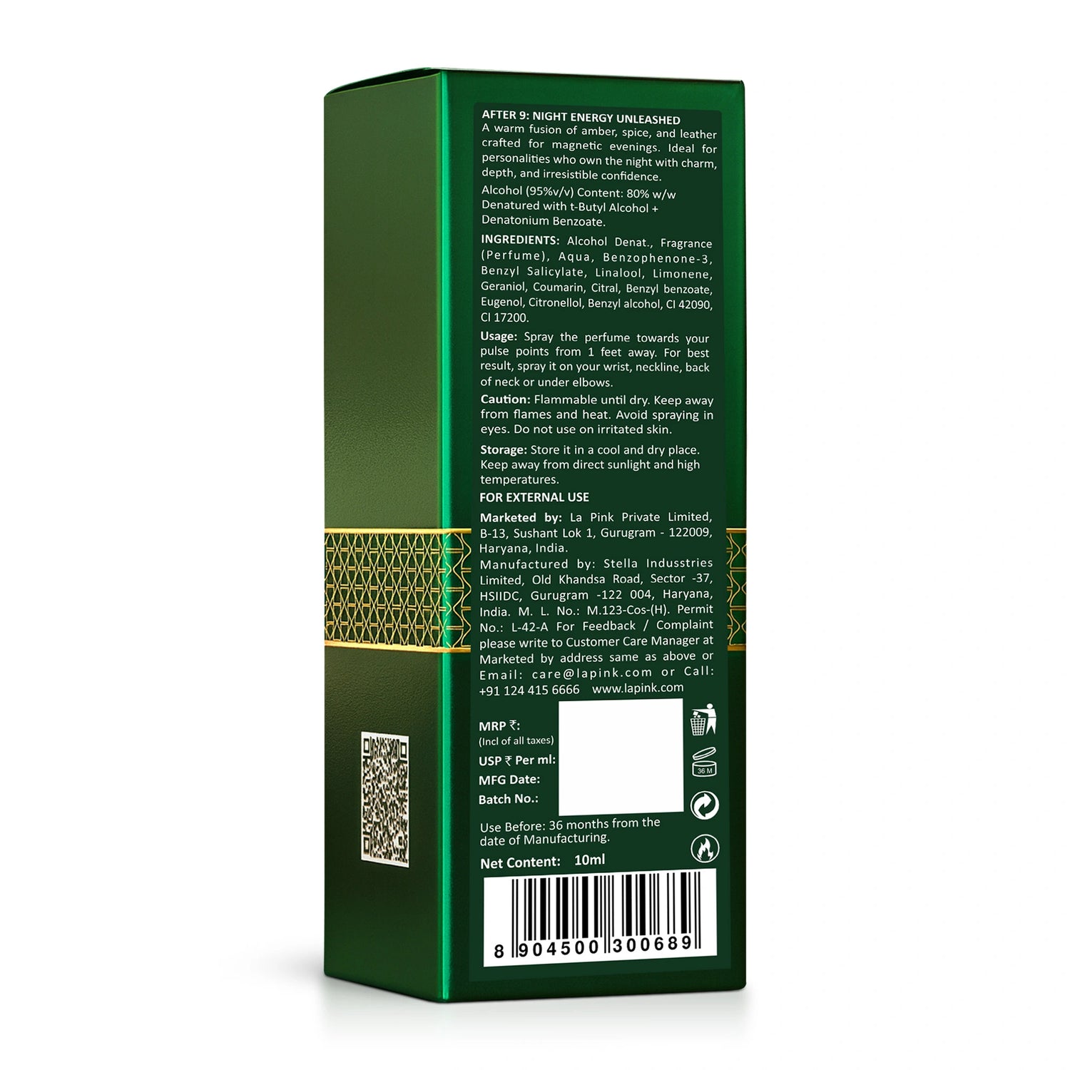 Luxury Night Perfume For Men &amp; Women | After 9 EDP Perfume 10ml