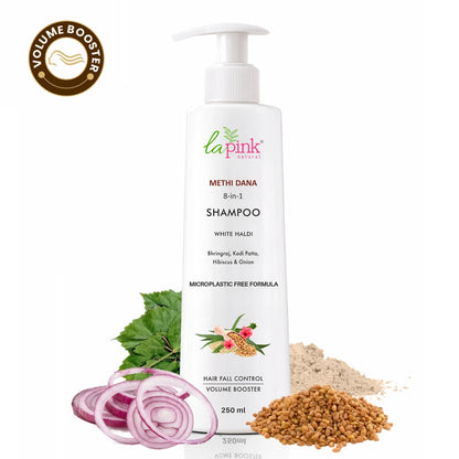 Control Hairfall &amp; Boost Volume with Methi Dana 8-in-1 Shampoo
