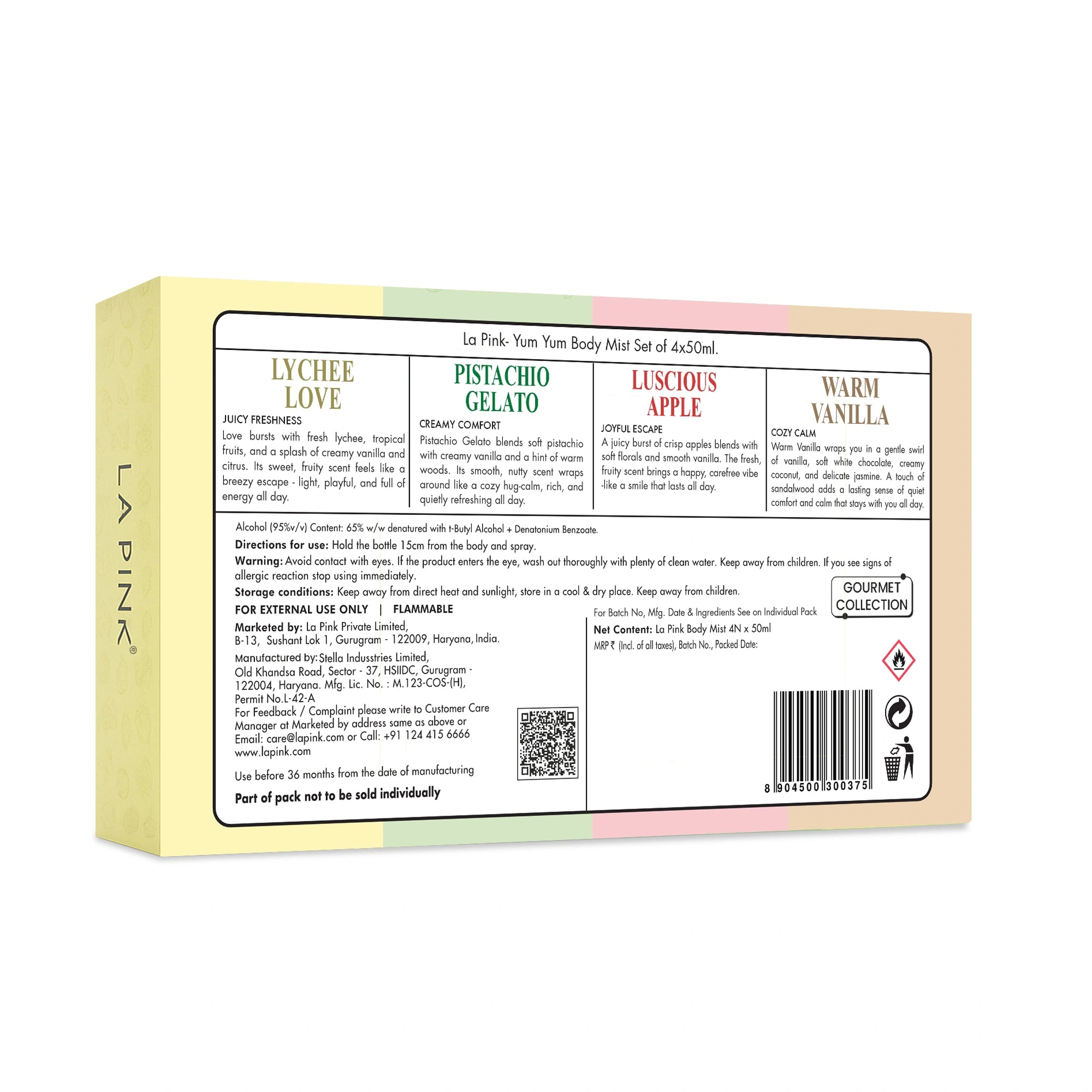 YUM YUM BODY MIST GOURMET COLLECTION GIFT SET