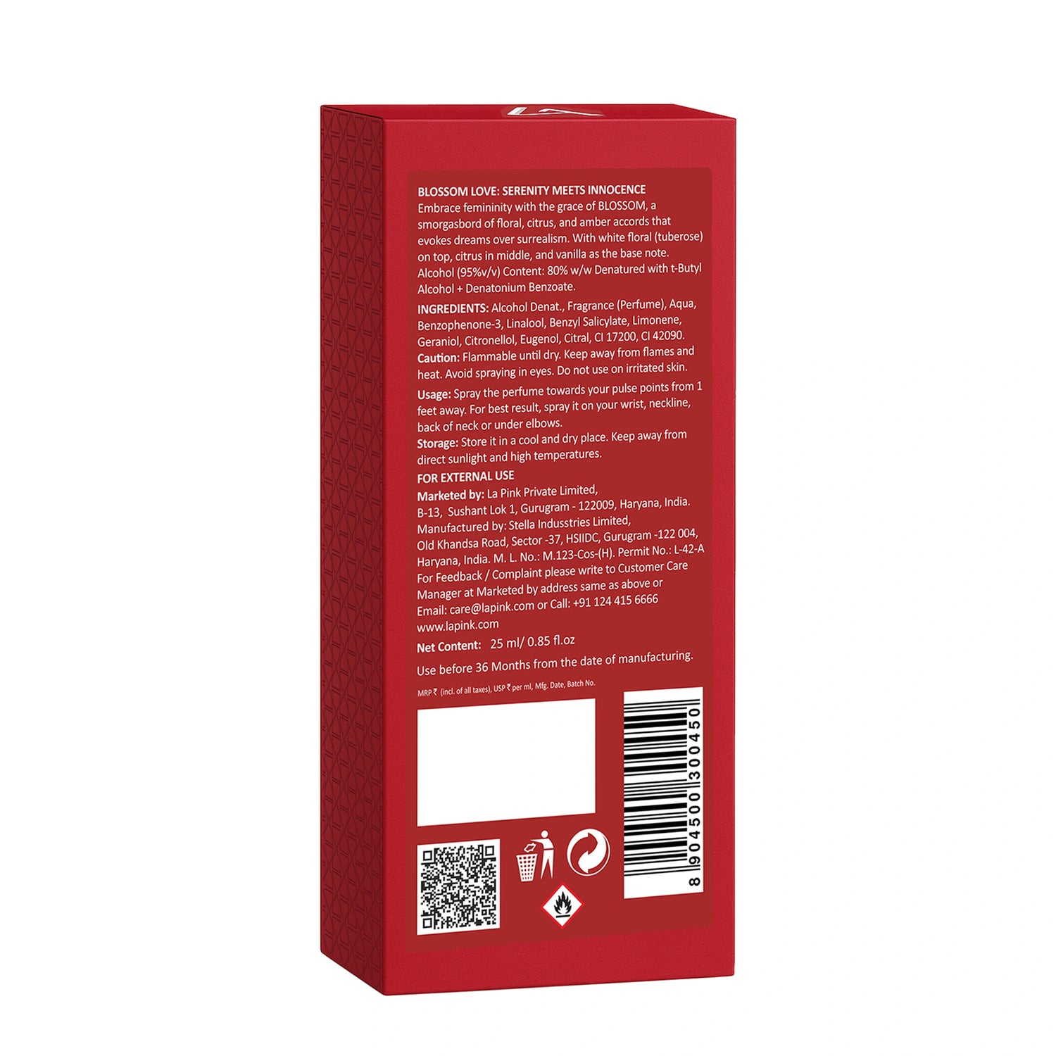 Blossom Love Unisex EDP Perfume 25ml