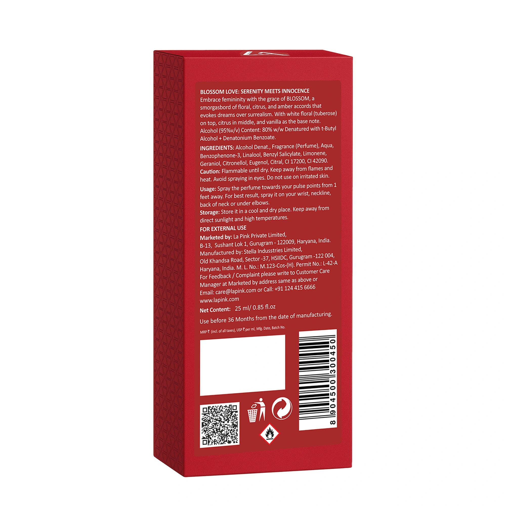 Blossom Love Unisex EDP Perfume 25ml