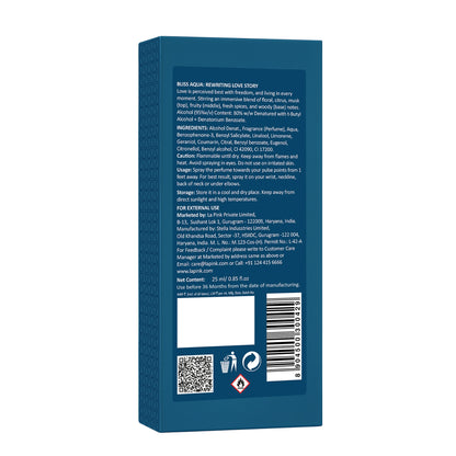 Bliss Aqua EDP Luxury Perfume for Women &amp; Men 25ml