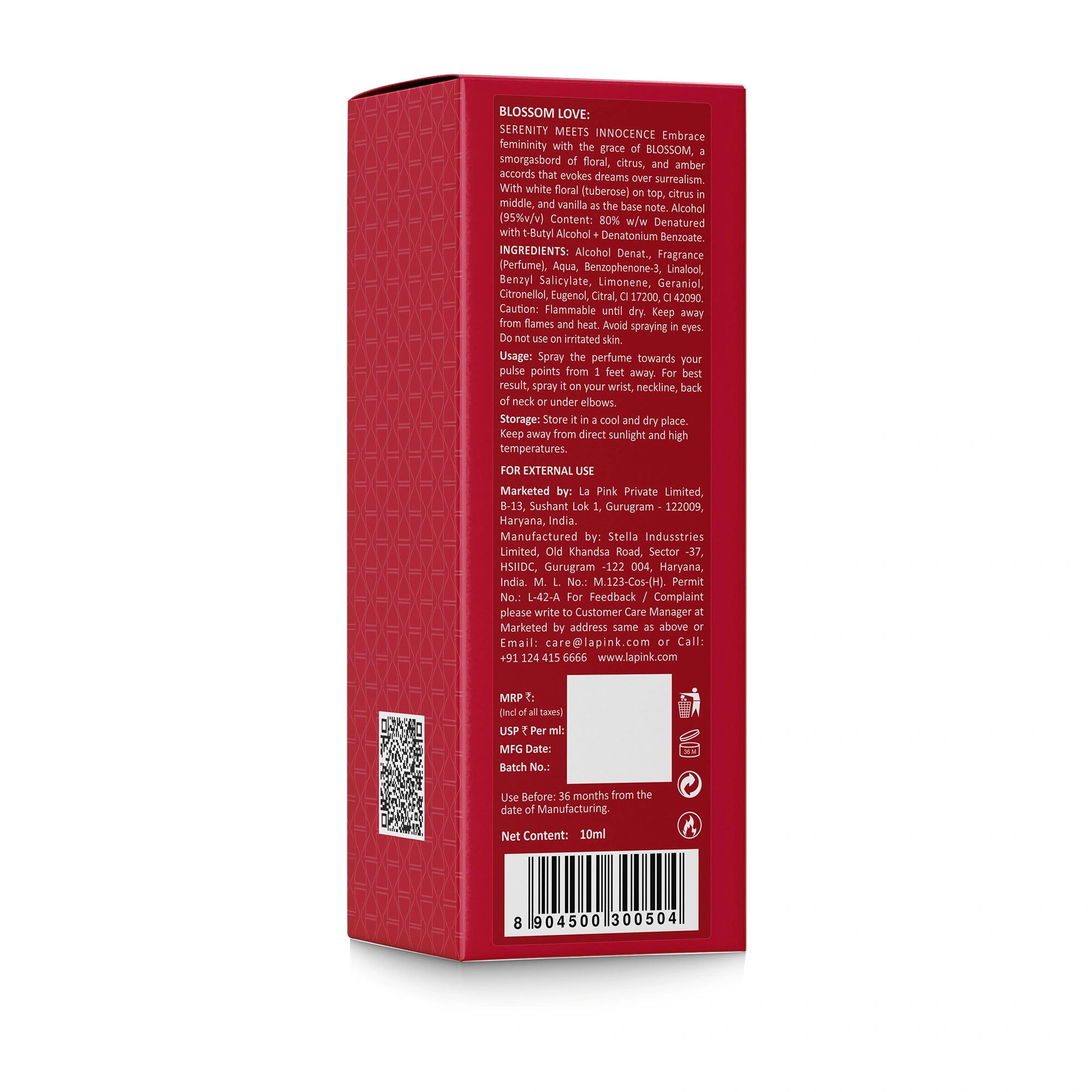 Blossom Love Unisex EDP Perfume 10ml