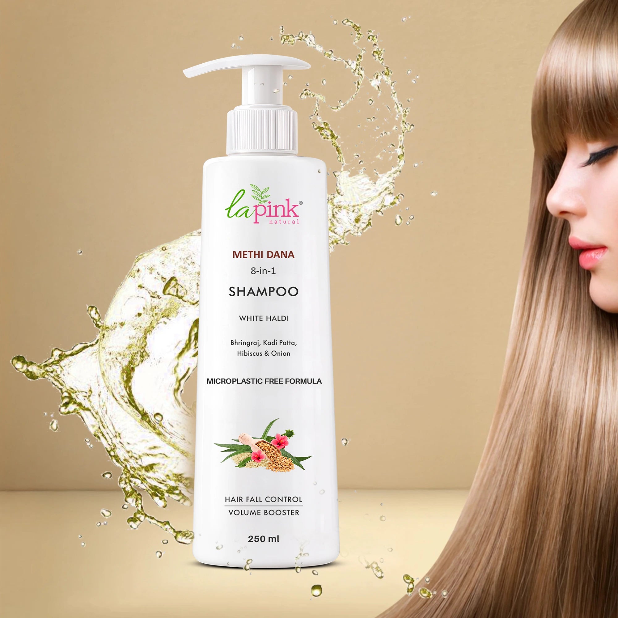 Control Hairfall &amp; Boost Volume with Methi Dana 8-in-1 Shampoo