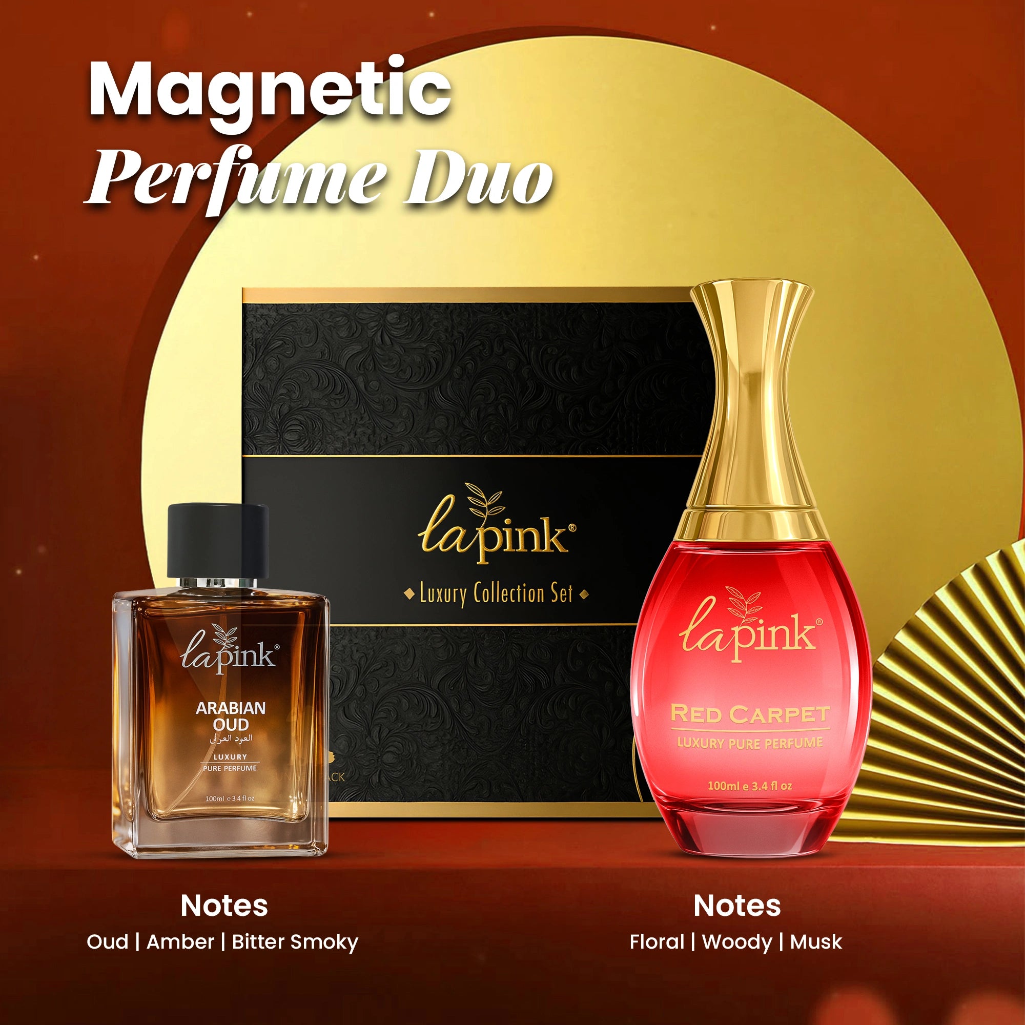 Red Carpet &amp; Arabian Oud Pure Perfume Gift Set