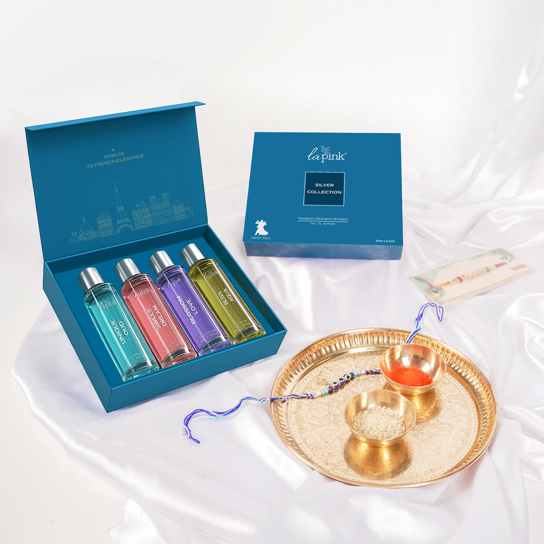 La Pink Silver Collection Unisex EDP Perfume Gift Set