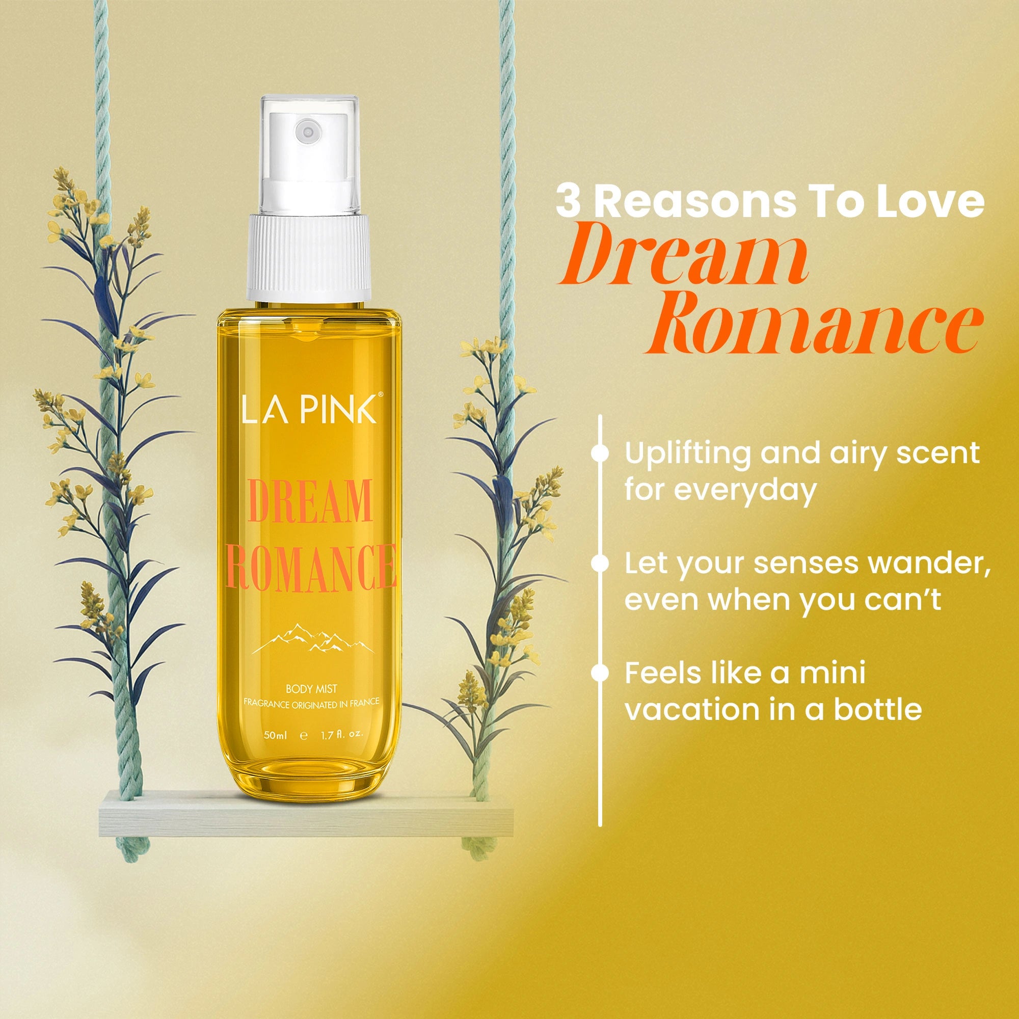 La Pink Body Mist Pack of 4 (50 ML* 4) 200 ML