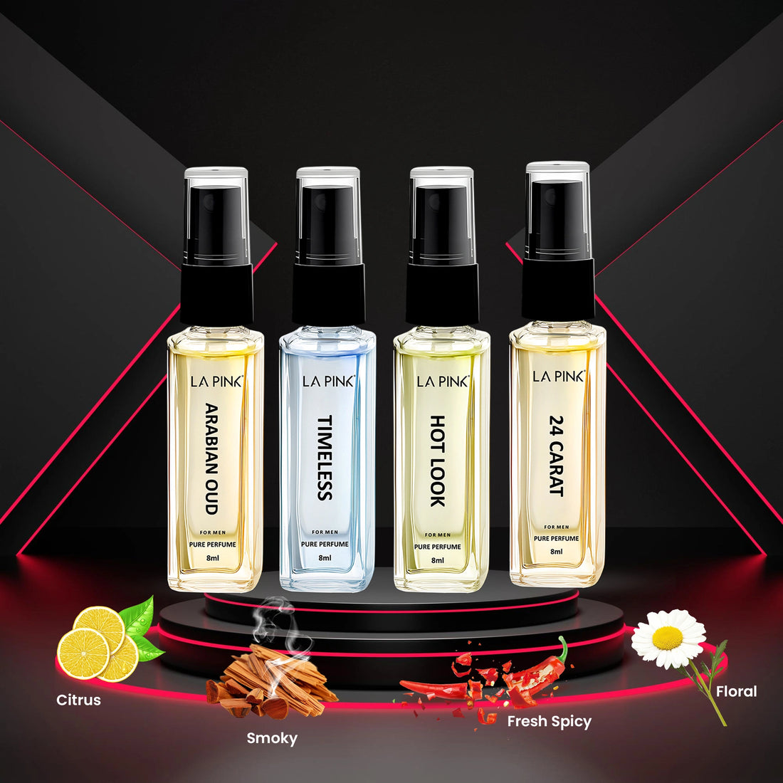 La Pink Perfume Men Gift Pack 8 ml (4Pcs)