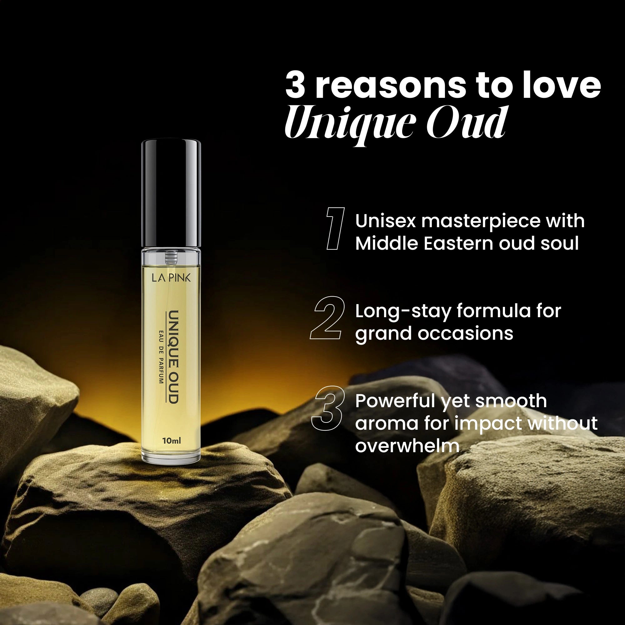 Unique Oud EDP French Luxury Unisex Perfume 10ml