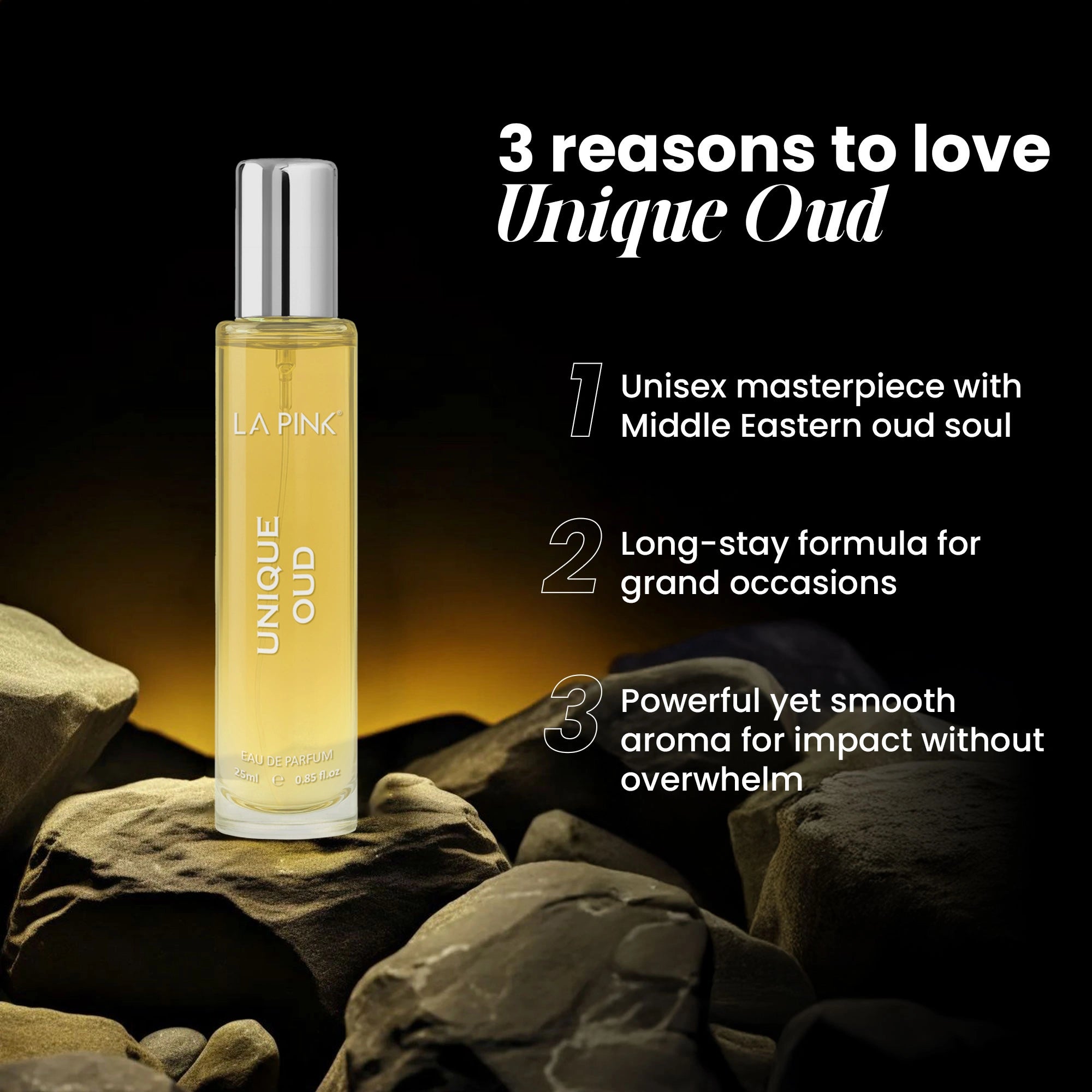 Unique Oud EDP French Luxury Unisex Perfume 25ml