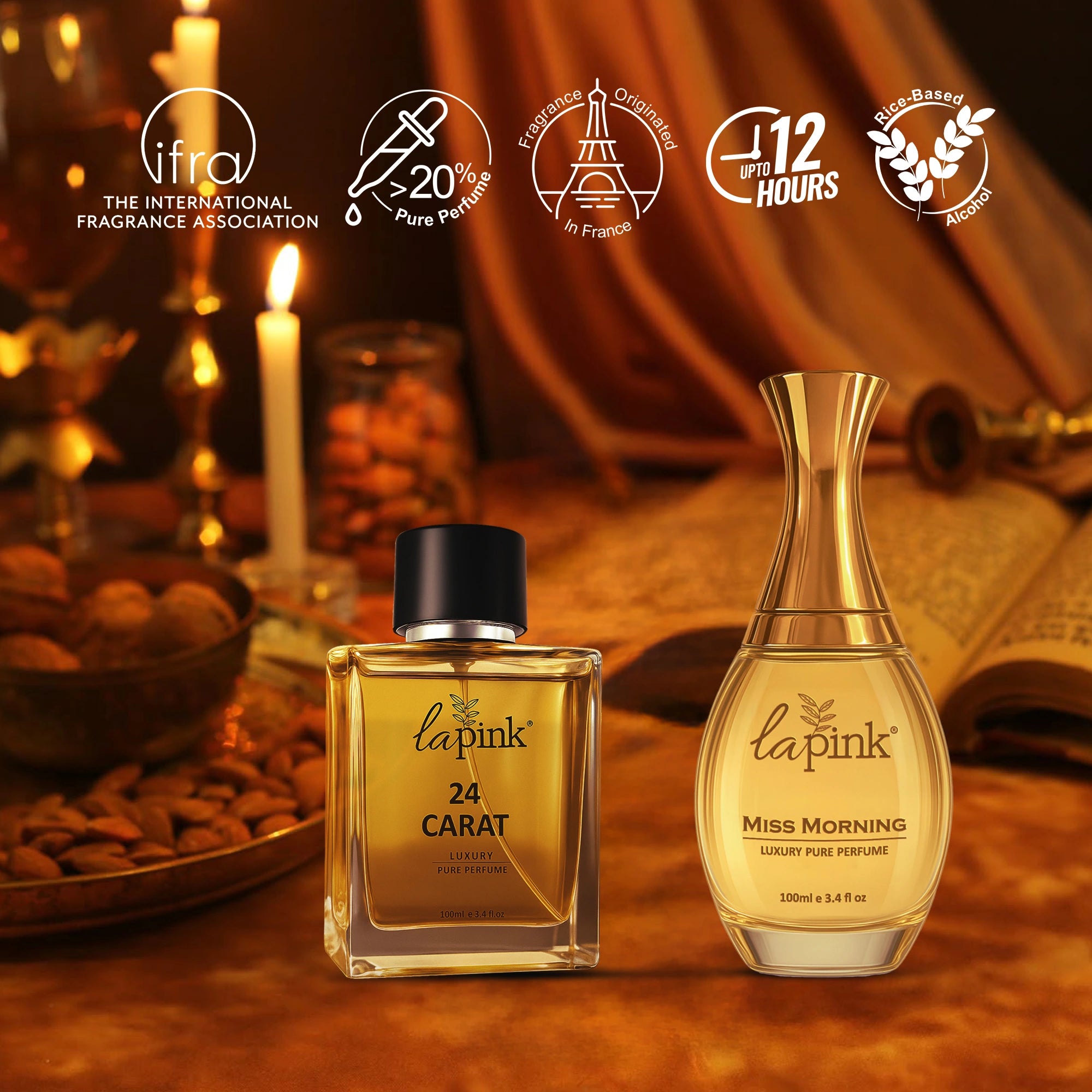 Miss Morning &amp; 24 Carat Pure Perfume Gift Set