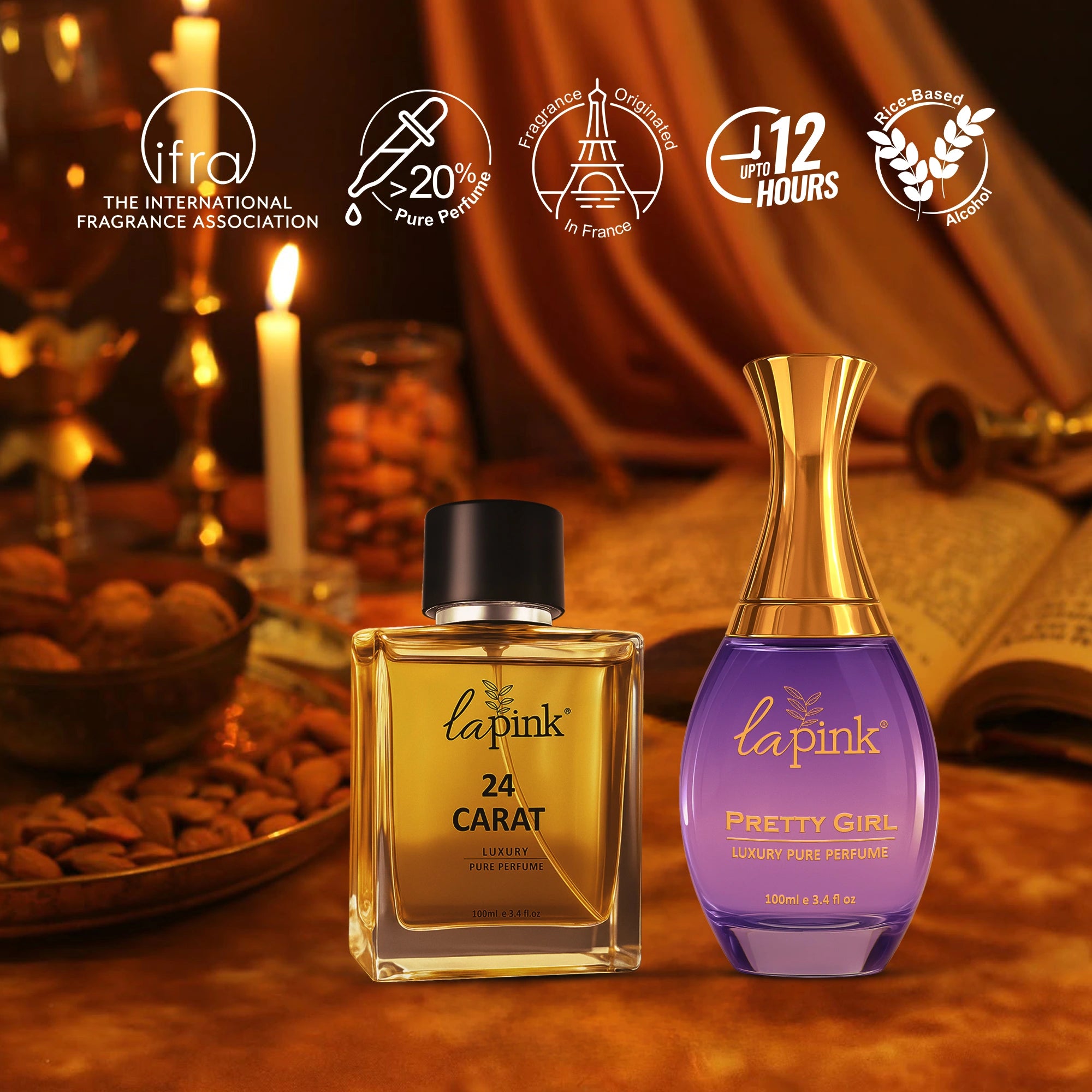 24 Carat &amp; Pretty Girl Pure Perfume Gift Set