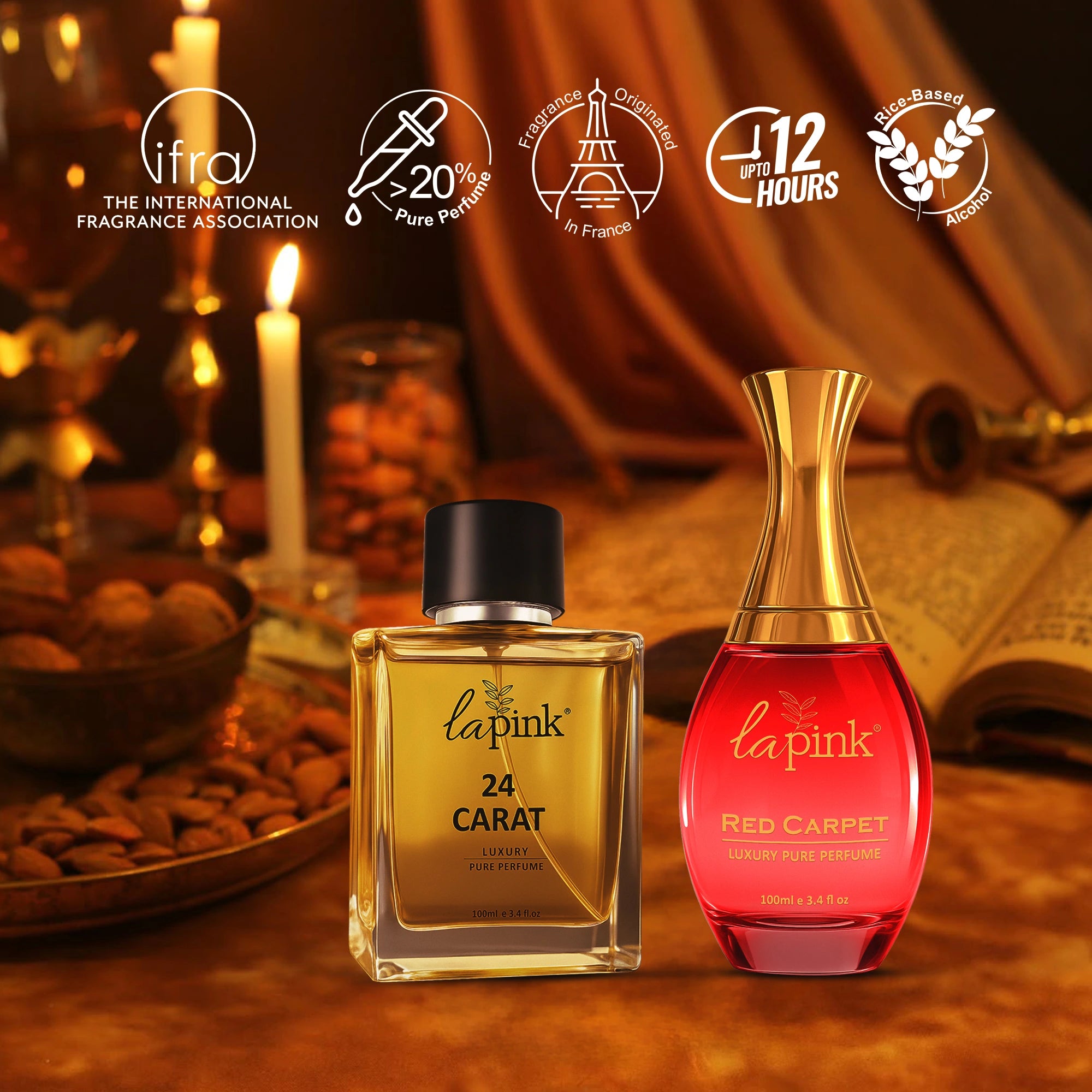 Red Carpet &amp; 24 Carat Pure Perfume Gift Set