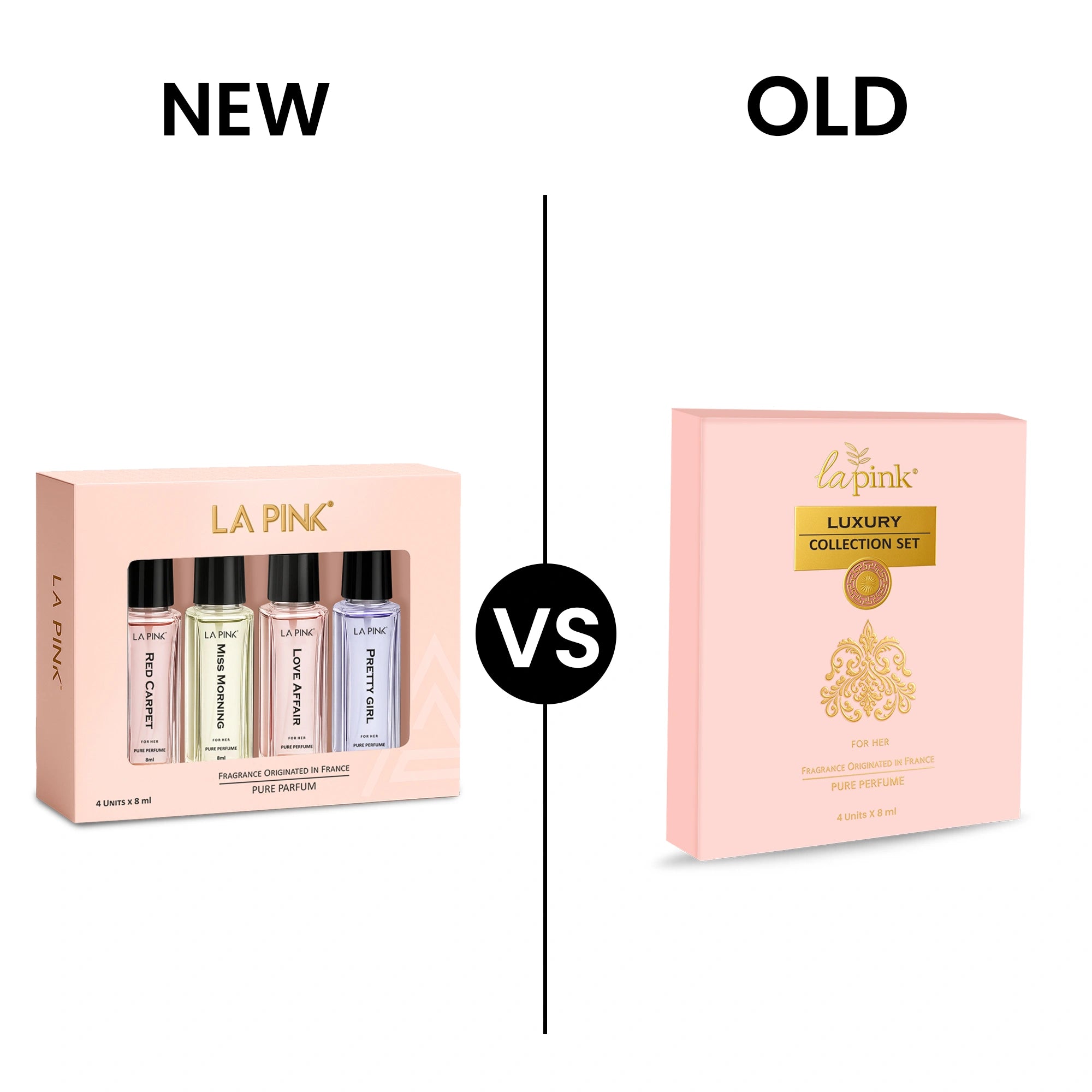 La Pink Perfume Women Gift Pack 4 Pcs