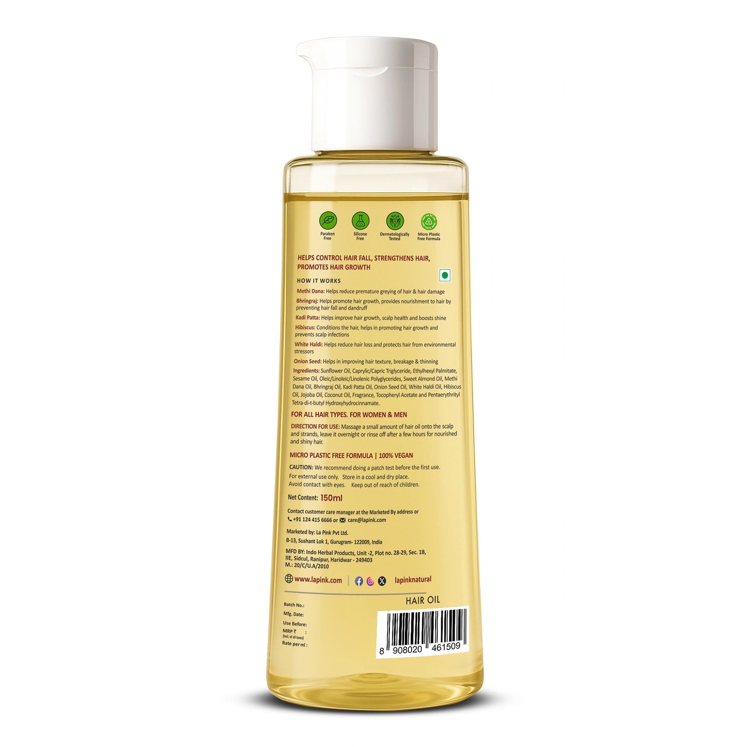 Methi Dana 8-in-1 Hair Oil For Volume Boosting