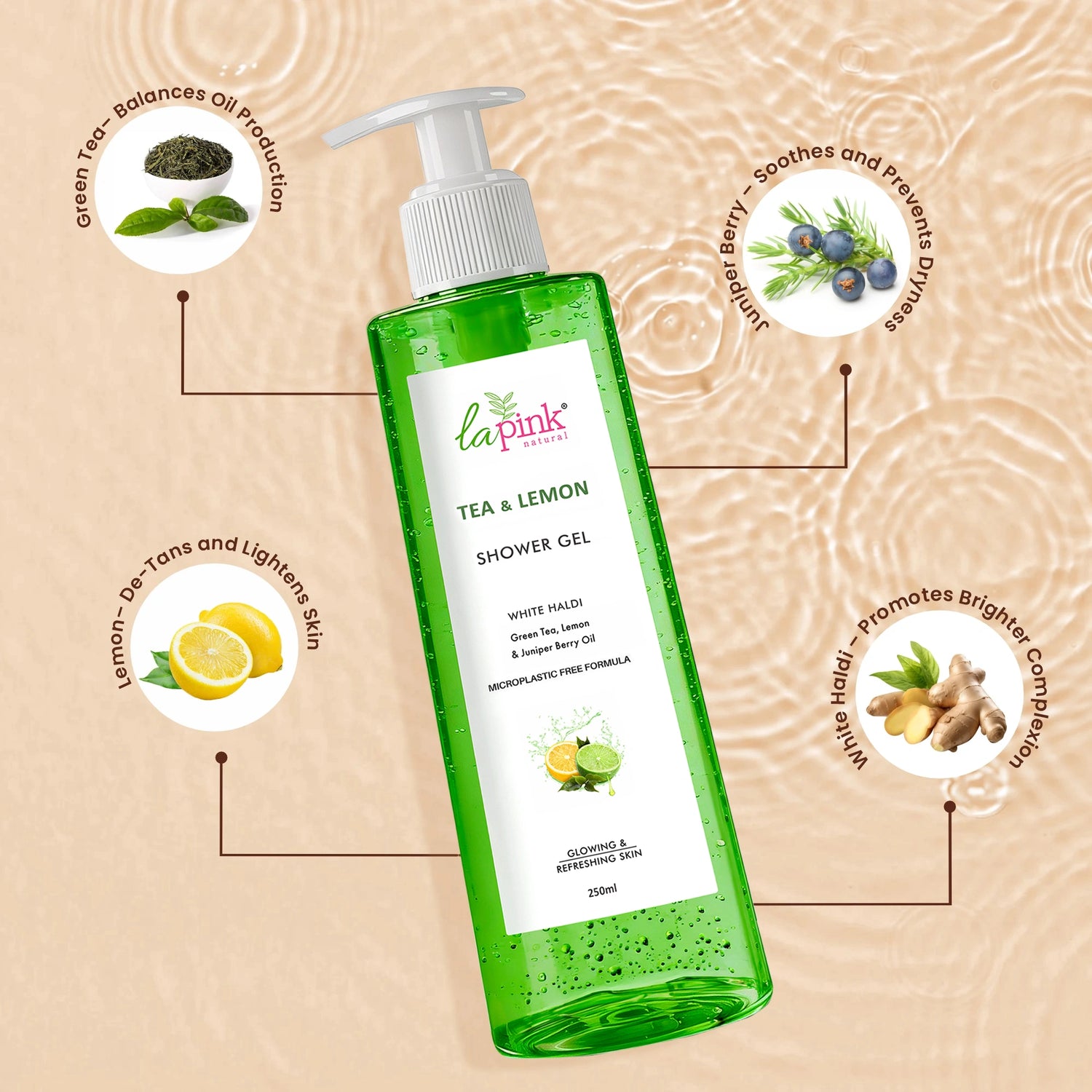 Glowing &amp; Refreshing Skin with La Pink Tea &amp; Lemon Shower Gel