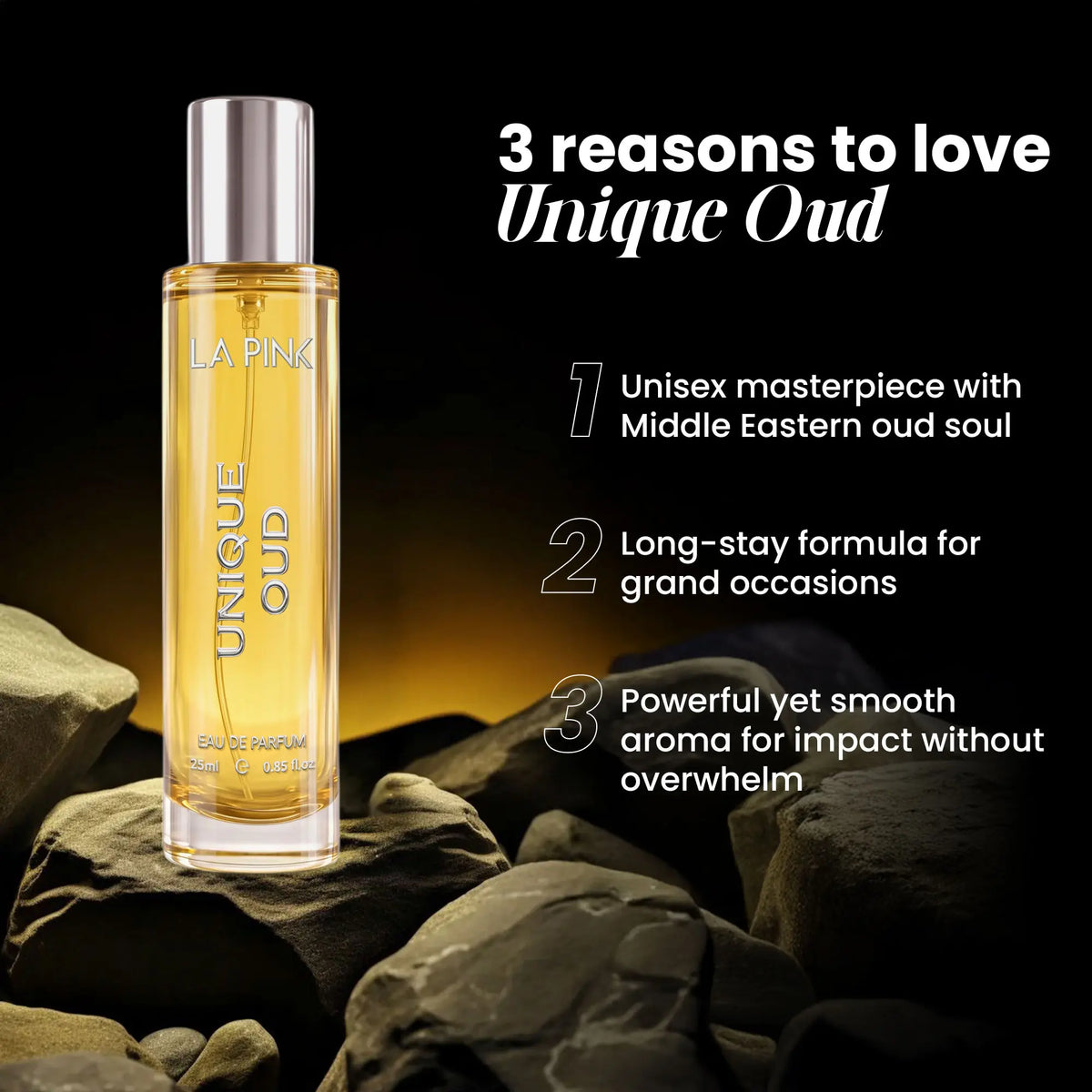 Unique Oud EDP French Luxury Unisex Perfume 25ml