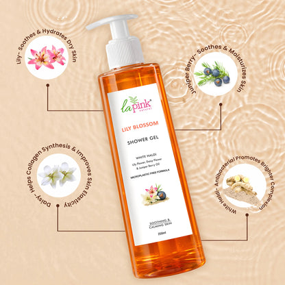 Get Rid of Strawberry Arms &amp; Legs with La Pink Lily Blossom Shower Gel