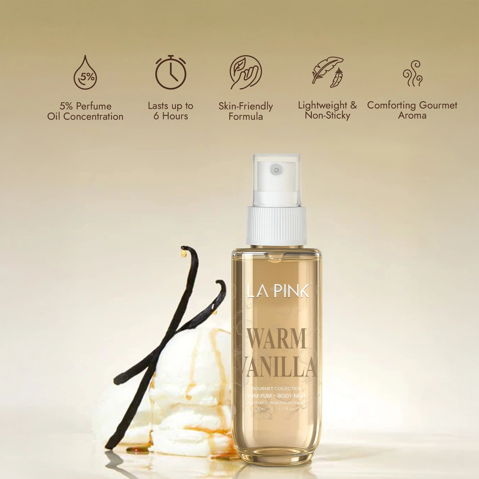 Warm Vanilla Gourmet Body Mist