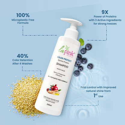 La Pink Color Protect with White Haldi and Quinoa Protein Shampoo