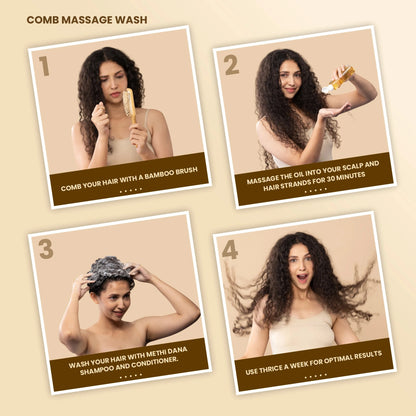 Methi Dana 8-in-1 Hair Oil For Volume Boosting