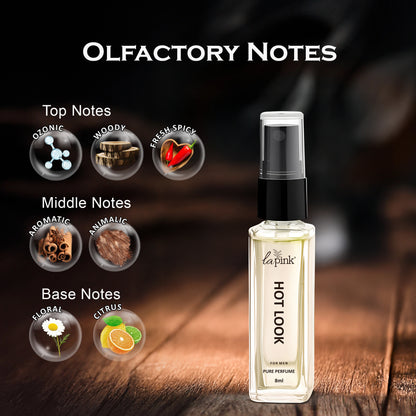 Hot Look French Luxury Pure Perfume for Men - 8ml