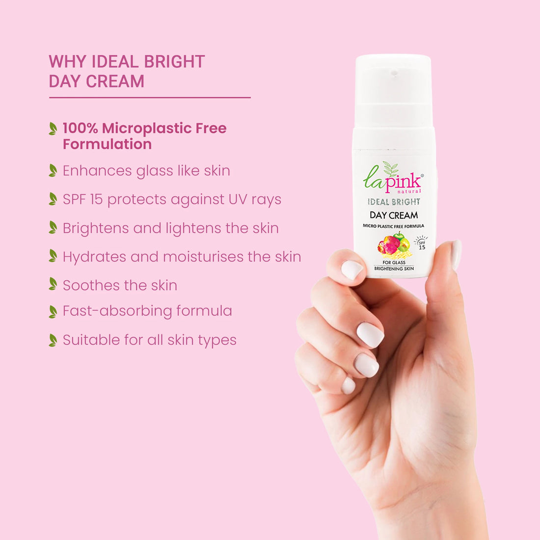 Ideal Bright Day Cream  With White Haldi &amp; Kakadu Plum for Brightened Glass Skin