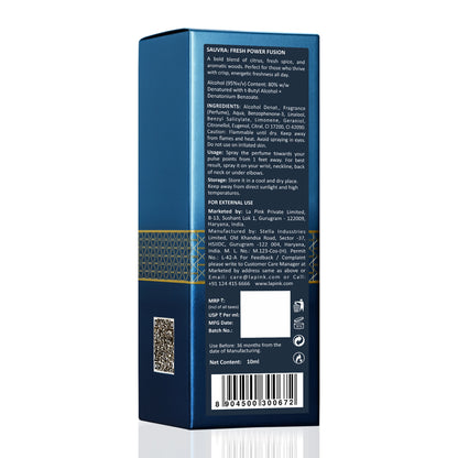 Sauvra Long Lasting Unisex Eue De Perfume 10ml