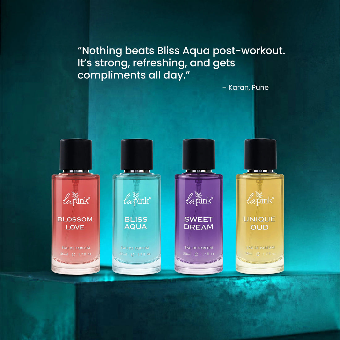 La Pink Bliss Aqua French Luxury Perfume for Men 50 ML