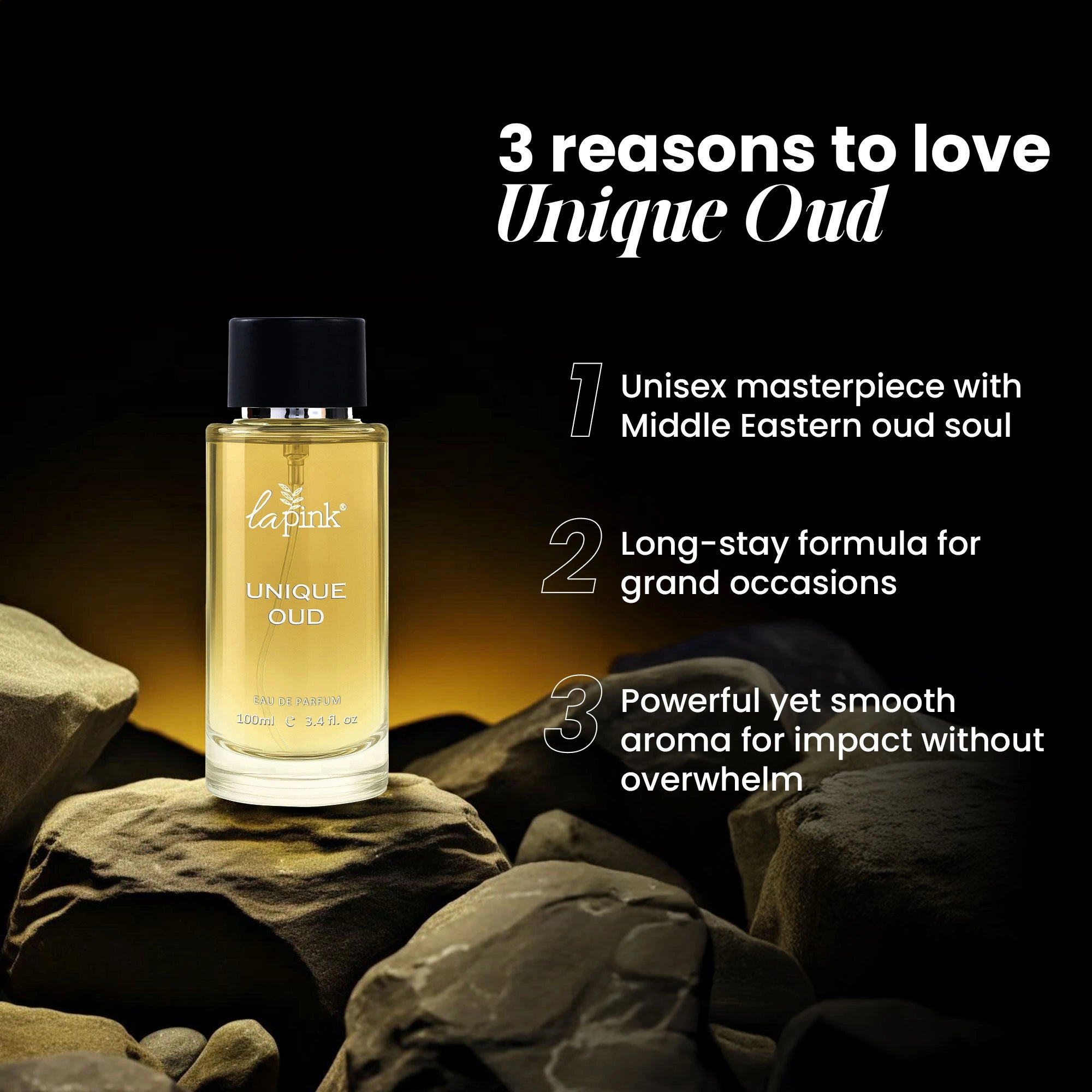 La Pink Unique Oud French Luxury Perfume  100 ML