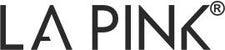 LA Pink logo in black text on a white background