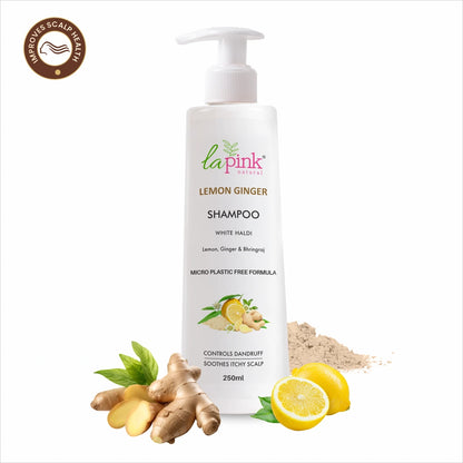 Lemon &amp; Ginger Anti-Dandruff Shampoo  100% Nourishment &amp; Scalp Care