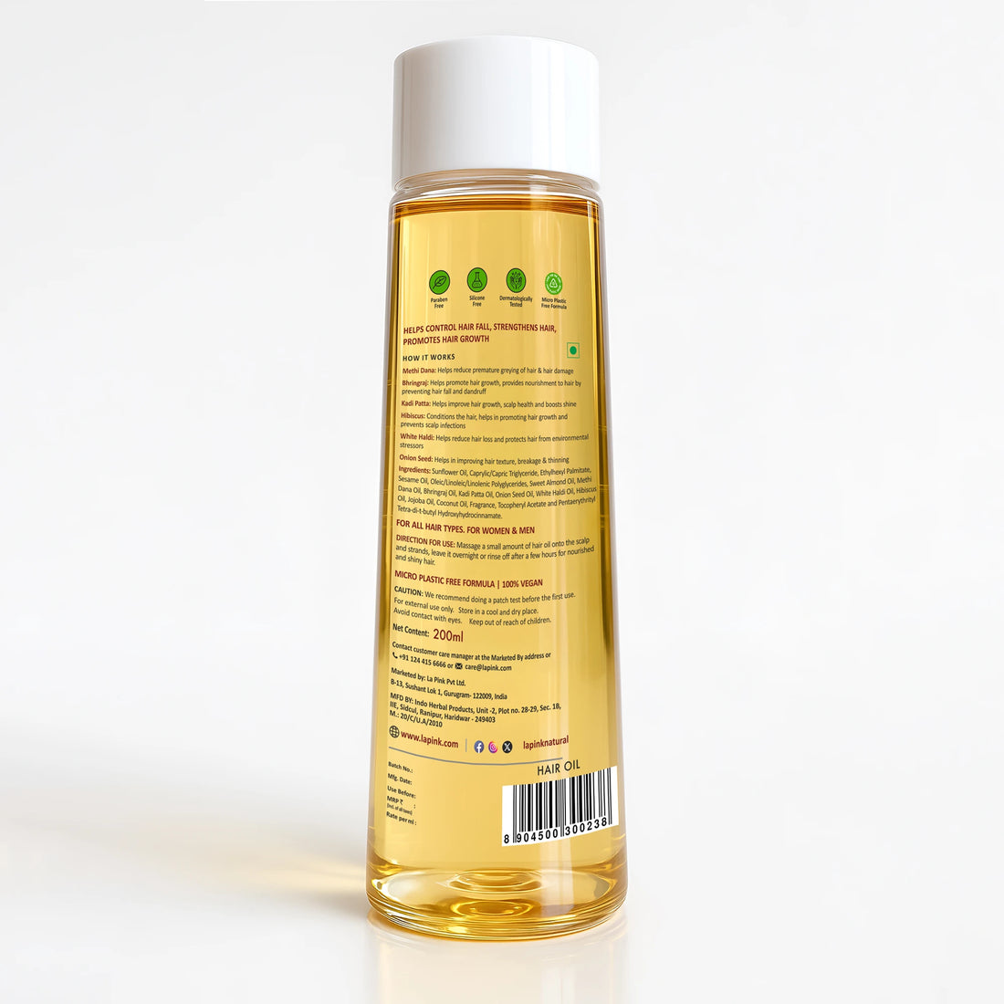 Methi Dana 8-in-1 Hair Oil For Volume Boosting 200 ML