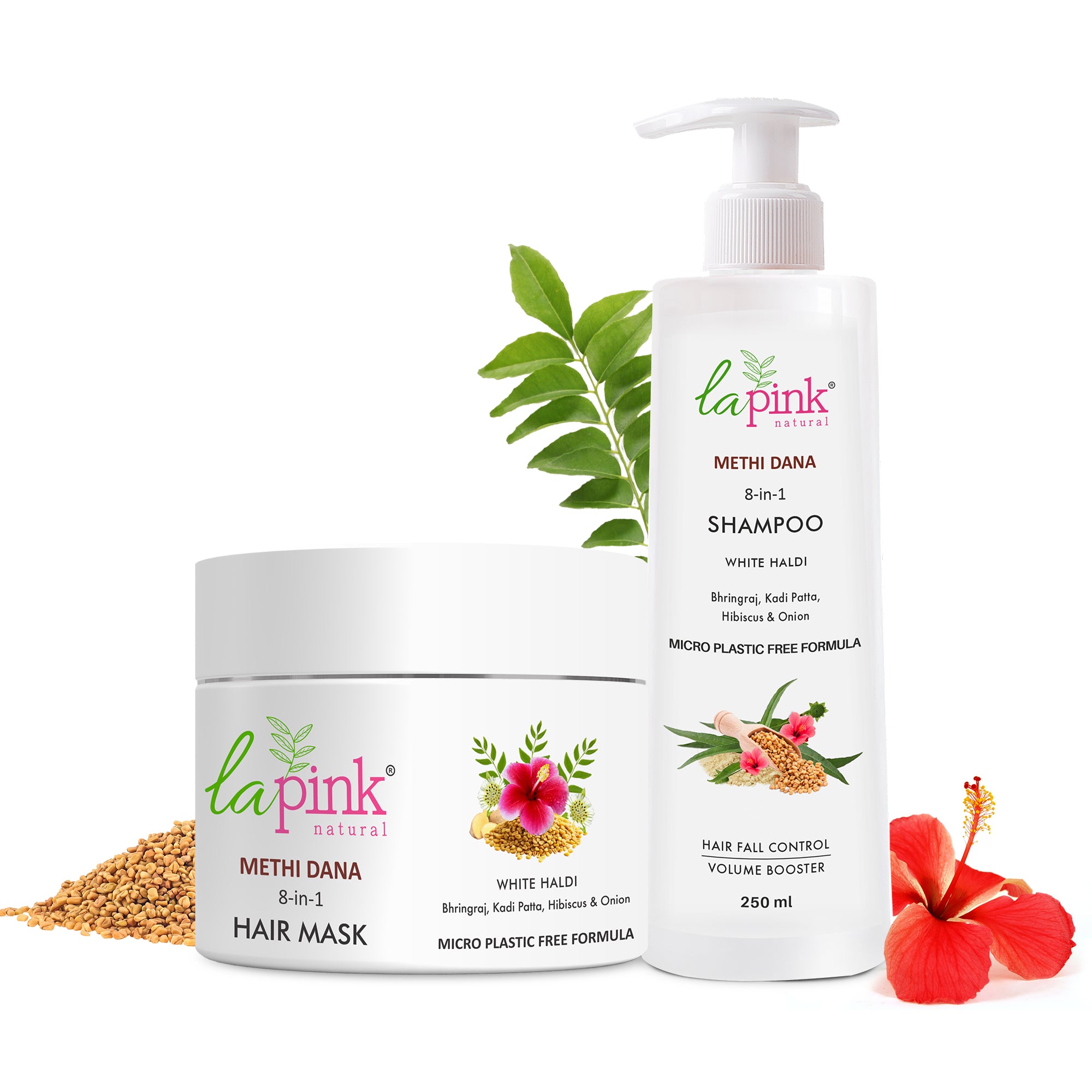 Methi Dana 8-in-1 Shampoo &amp; Hair Mask For Hair Growth Combo