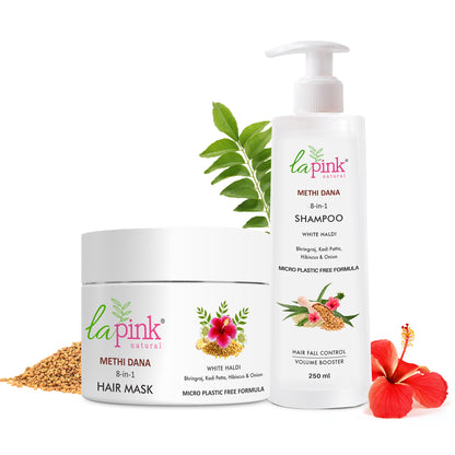 Methi Dana 8-in-1 Shampoo &amp; Hair Mask For Hair Growth Combo