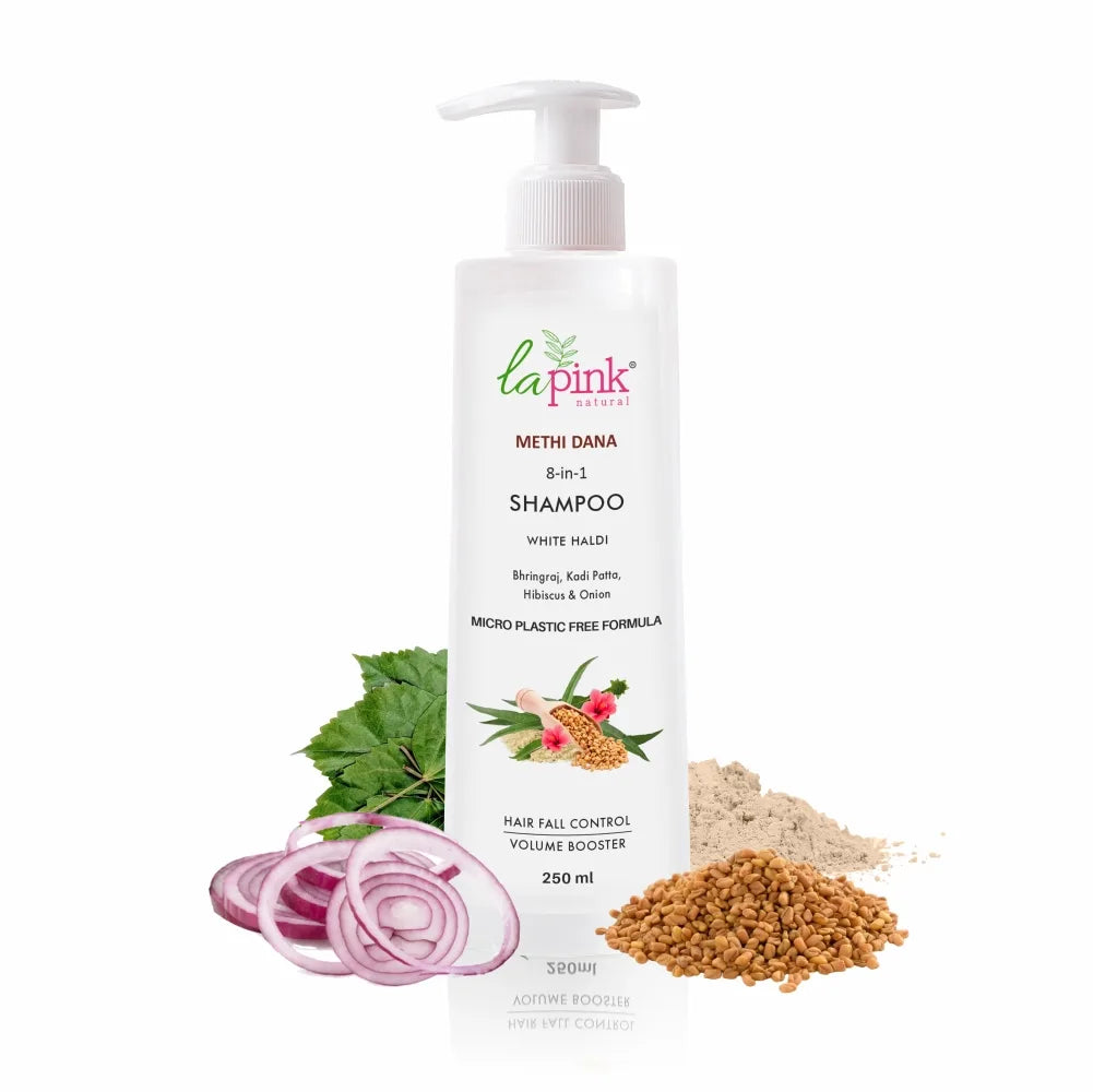 Control Hairfall &amp; Boost Volume with Methi Dana 8-in-1 Shampoo